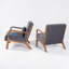 Chaises d'appoint rembourrées en velours côtelé Mid Century-1715184135