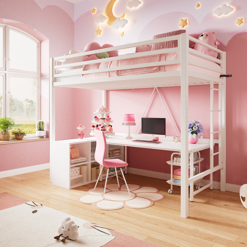 Lit mezzanine Braga par Isabelle & Max, Blanc