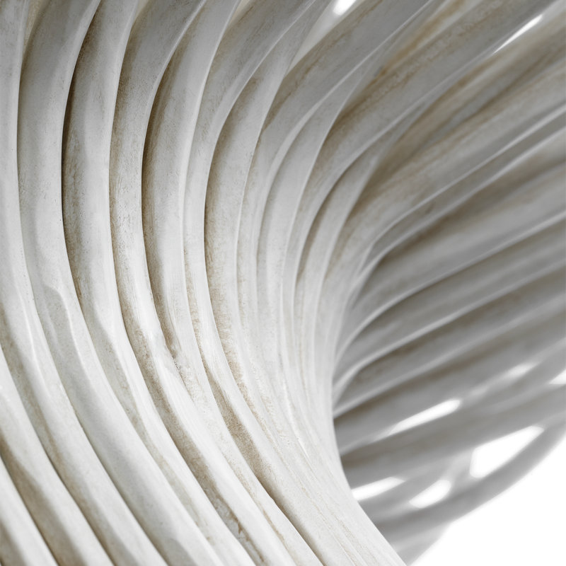 Chapman & Myers Astra 42" Sculpted Chandelier, Waxed Plaster
