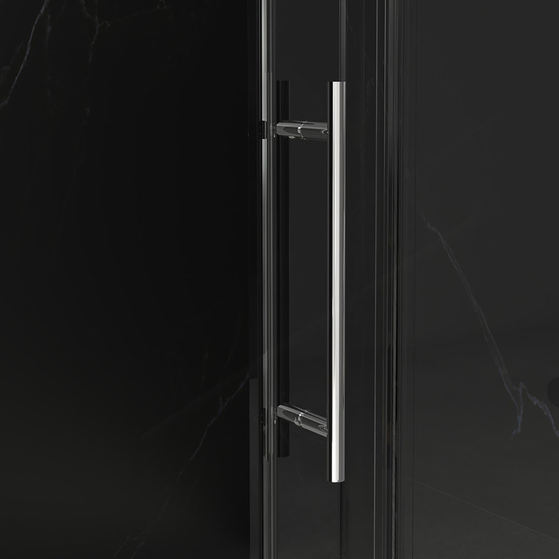 Frameless Shower Door, Chrome