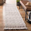 Tapis argenté rectangulaire en coton / polyester touffeté à la main Powell-816078269