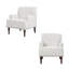Fauteuil en mélange de coton gris Iliana-1156925194