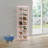 8 Tiers Tall Rectangular Acrylic Floorstanding Shoe Rack Shoe Storage Shelf For Entryway Pink Clear-20439786