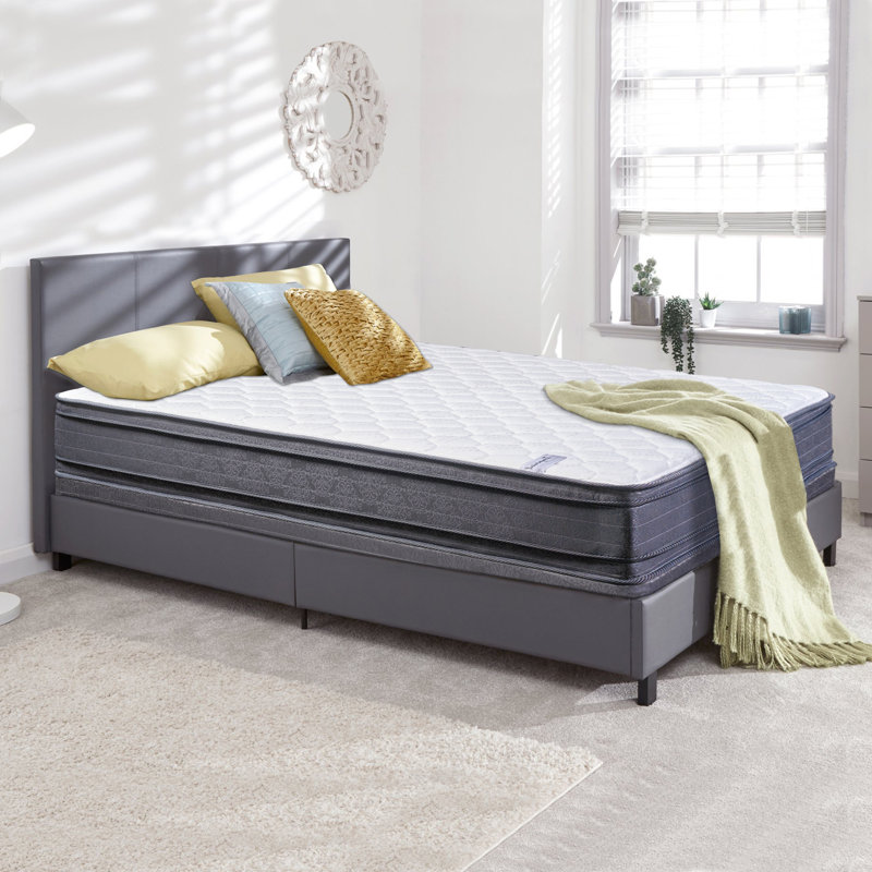 Alwyn Home Veniaminof 20'' Plush Hybrid Mattress and Box Spring, Twin