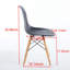 1 table + 4 chaises, ensemble de salle à manger 5 pièces, table de salle à manger Mid-Century pour 4 à 6 personnes avec plateau en bois aggloméré