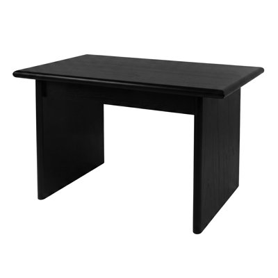 Soleil 50 po Bureau d'écriture à 1 tiroir en bois, noir