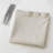 Linen Textured Shower Curtain and Hooks Set-1782405545