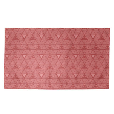 Rouge triangle Tapis décoratif