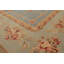 Tapis bleu marine en laine noué à la main 5 pi 10 po x 8 pi 9 po Aubusson Savonerrie