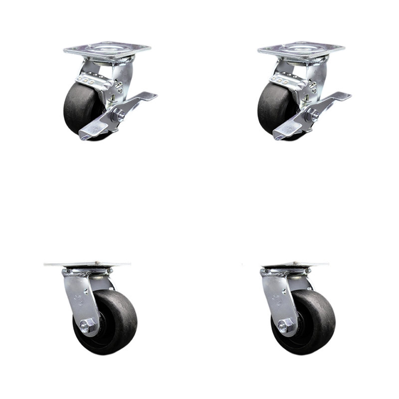 4 Piece Glass Filled Nylon Caster Set