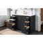 Single Vanity Bathroom Vanity With Ceramic Top-1627264204