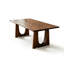 Table de salle à manger rectangulaire en bois manufacturé brun-1643473437