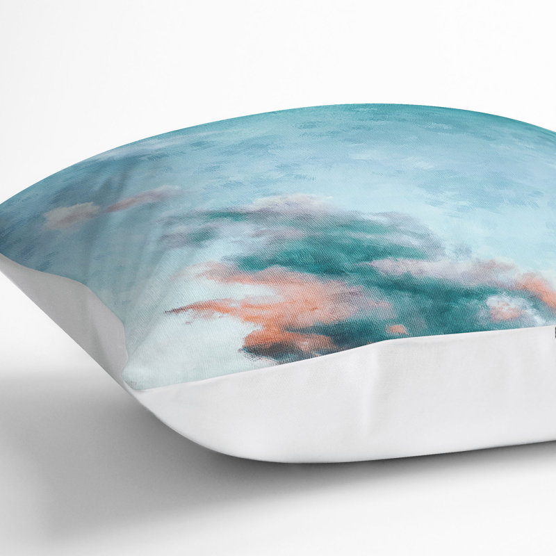 Square Cushion, 40cm H x 40cm W x 15cm D, White
