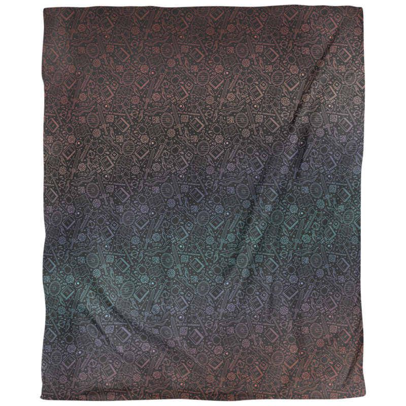 Housse de couette Katelyn Elizabeth, Polyester brossé, Housse de couette simple TG, Noir / Rouge / Bleu