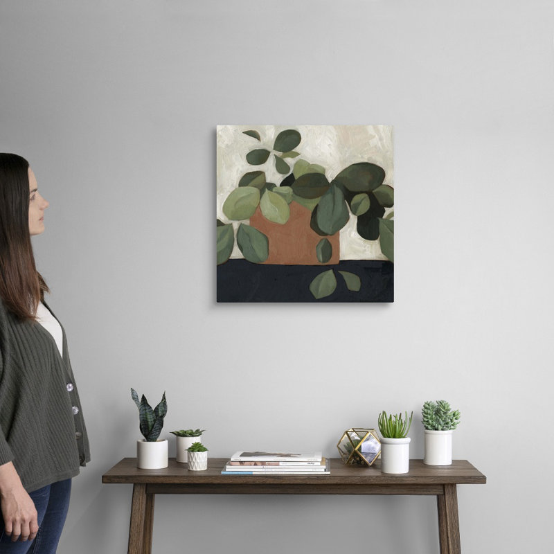 Jade Hoya I, art mural sur toile, Toile tendue, H 20 po x l 20 po