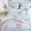 Laura Ashley Hope Patchwork Cotton Blue Bonus Duvet Cover Set-97843715