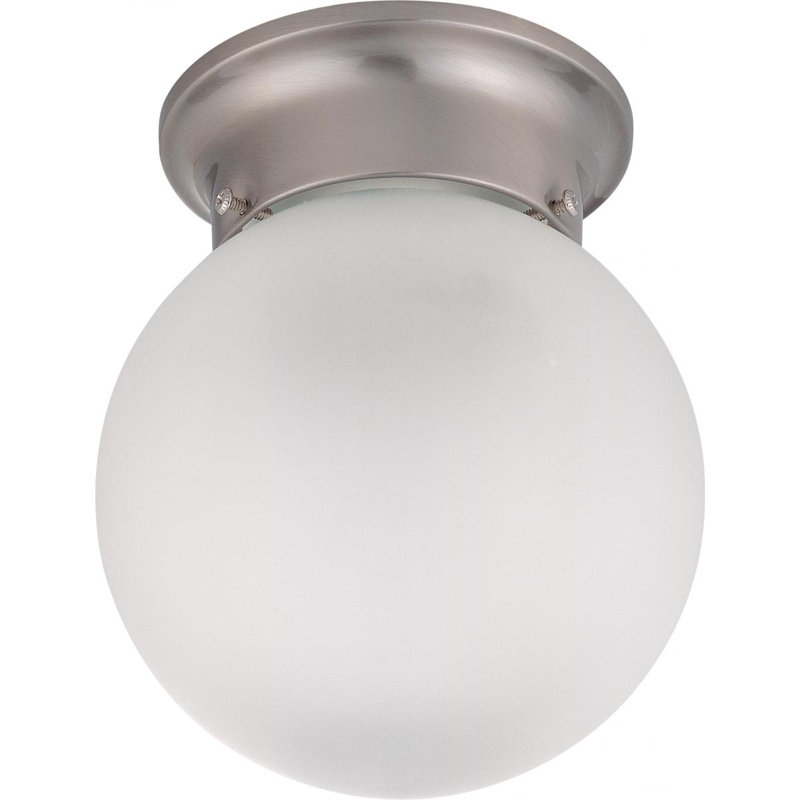 Plafonnier encastré en forme de globe simple 6 po 1 lumières Cobden, Non