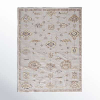 Winslet Light Gray Brown Hand-Knotted Oriental Rug