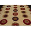 Tapis de la zone en laine 8 pi x 9 pi 1 po one-of-kind à la main noué la Stouchsburg