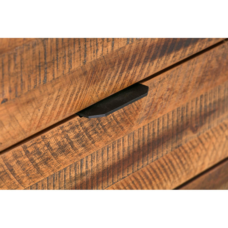 Table basse rectangulaire avec tablette