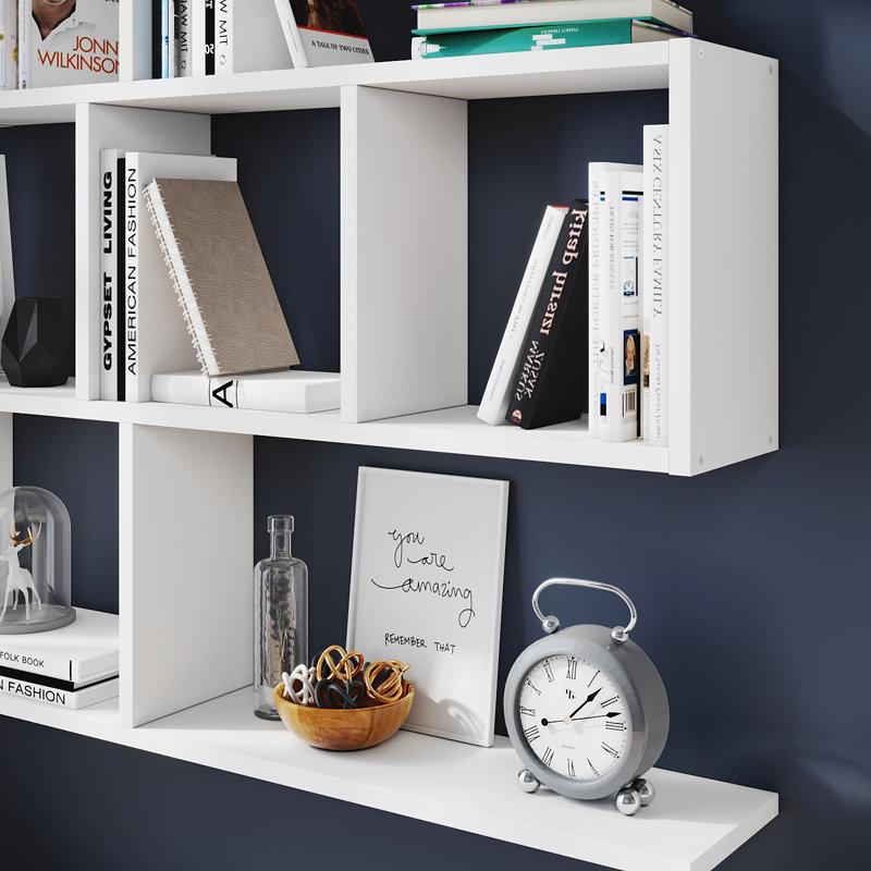 80cm H x 81.5cm W Bookcase, White