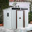 6 ft. W x 5 ft. D Lean-To Storage Shed with Window Transparent Plate,Modern Robust Construction Tool Shed with Sliding Doors and Padlock-97829025