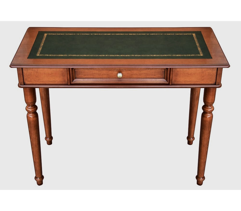Bardy Leather Writing Desk, Brown