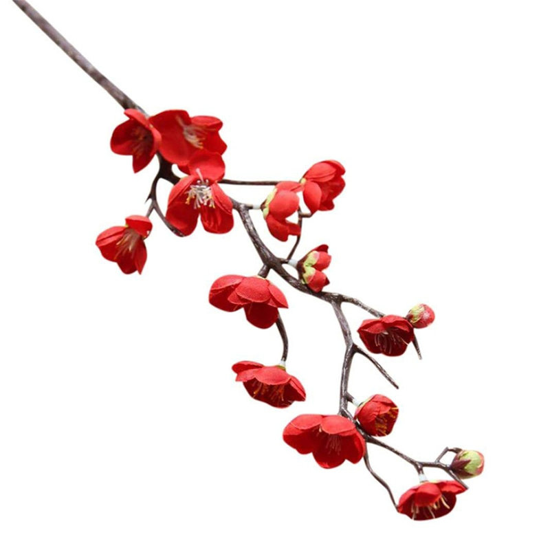 Tige de cerisier en fleurs, Rouge