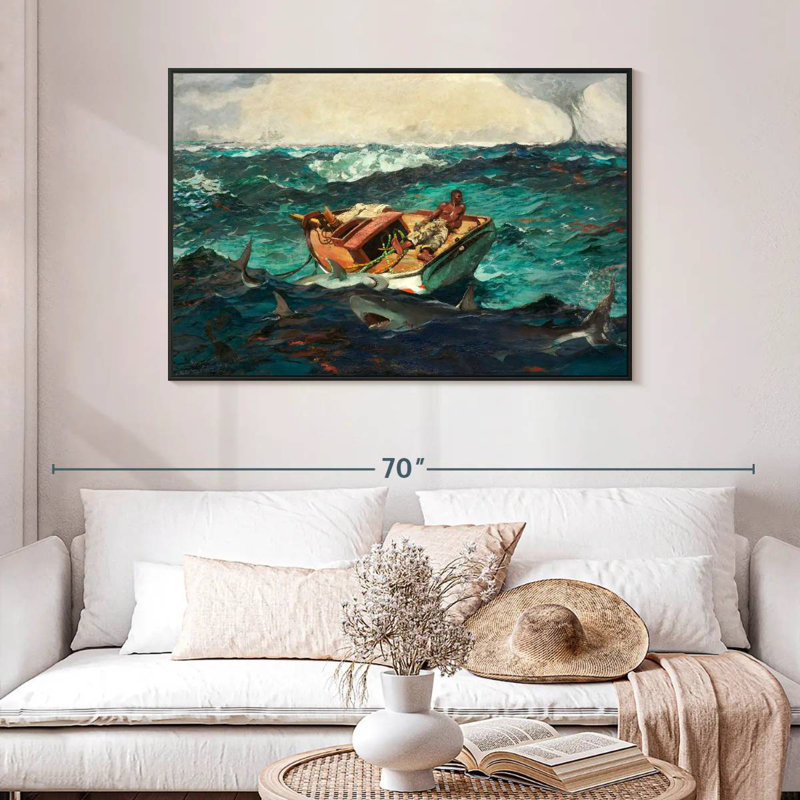 Le Gulf Stream 1899, 46 po x 31 po, Cadre flottant noir