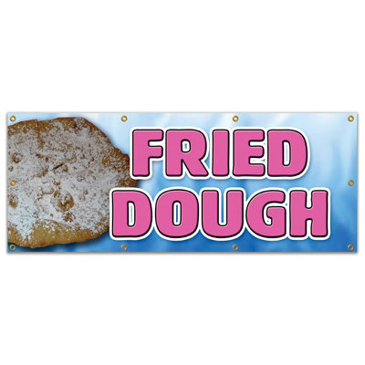 Fried Dough Banner Sign