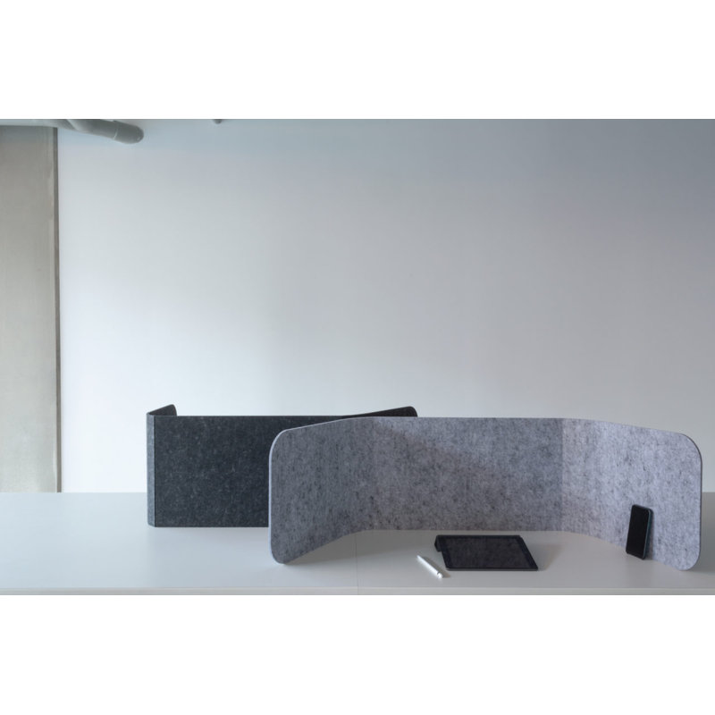 Mobile Privacy Desk Divider, Marble