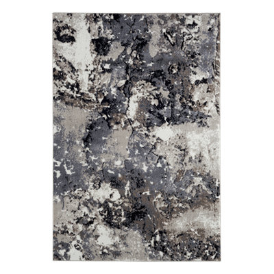 Tapis abstrait beige / gris Towne