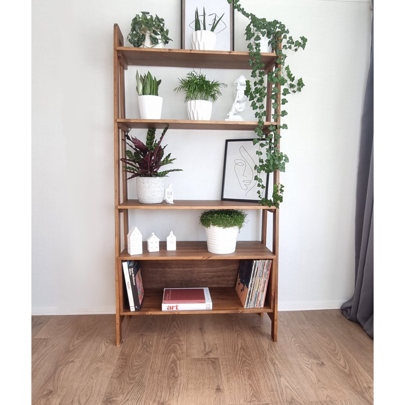 Lene 190cm H Solid Wood Standard Bookcase