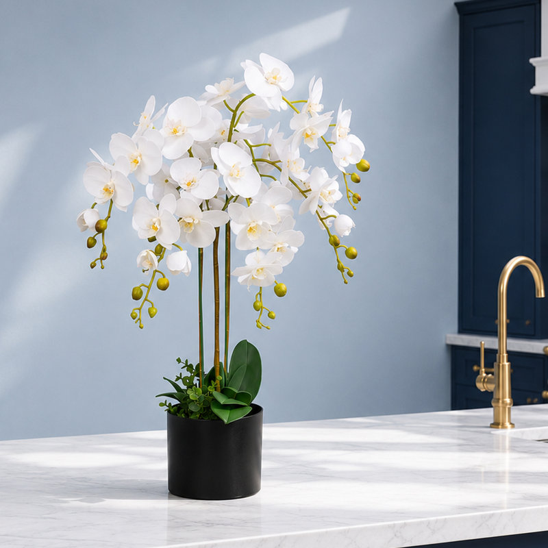 85 cm H Artificial Orchid