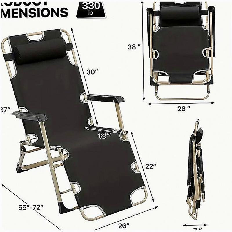 deck chair black