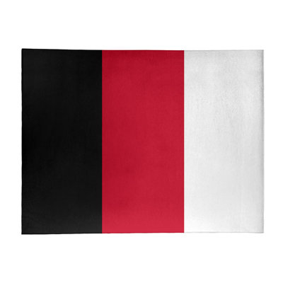 Tapis noir/rouge/blanc à tissé plat Cincinnati