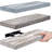 Sorbus 16" Long Floating Shelves with Invisible Mounting - Set of 3, Blue/Gray/White-163199770