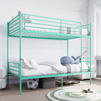 Lits superposés en métal avec rangement peu encombrants, simple sur simple