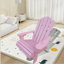 Chaise Adirondack d'extérieur ou d'intérieur en bois pour enfants