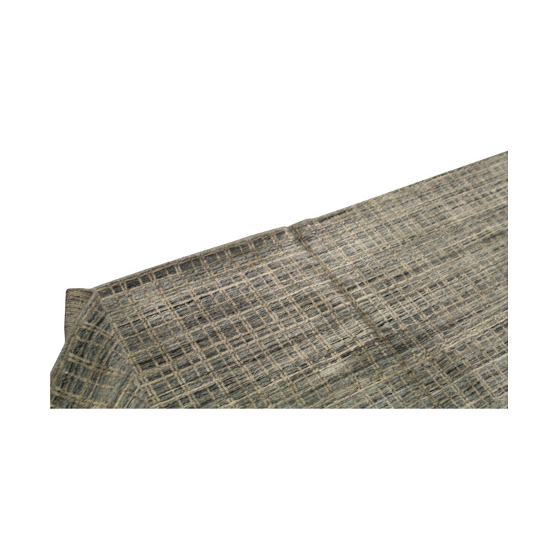 Tapis bleu clair / argenté noué à la main Nordic