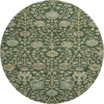Premium Machine Washable Alexa AMF1087 Floral Rug