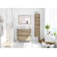 Diver 80cm Single Bathroom Vanity Base Only in Oak