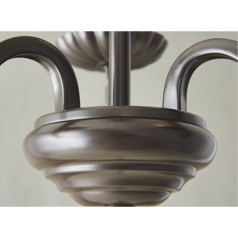 Lustre classique à 3 lumières de style bougie, Bronze anglais