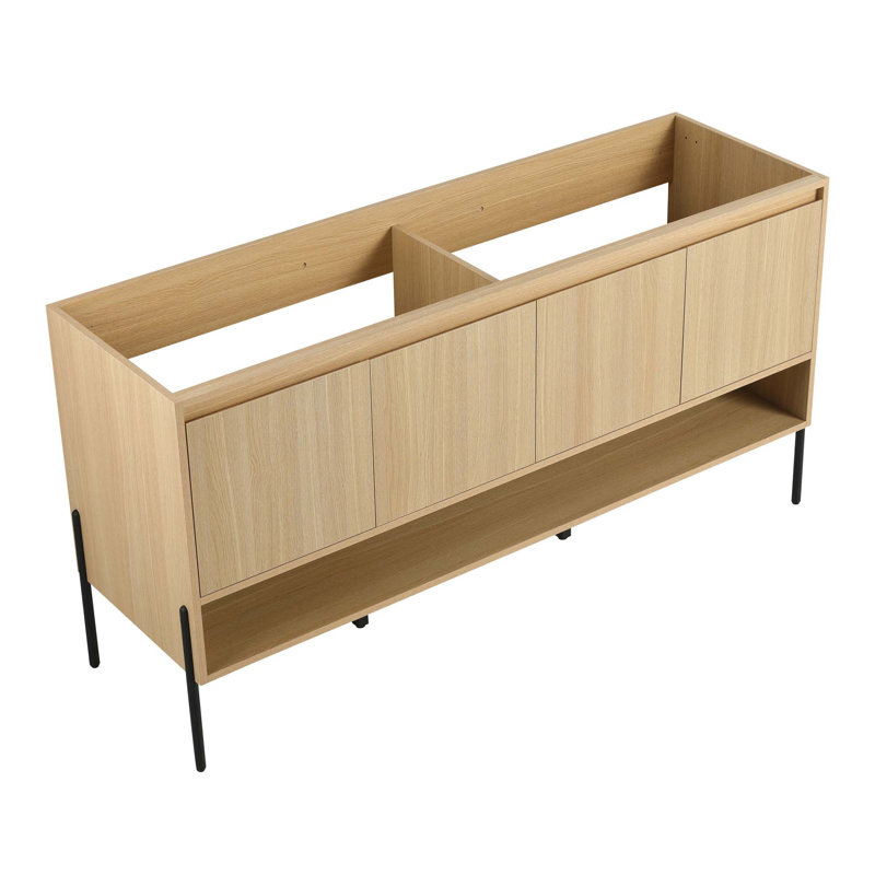 Freestanding Bathroom Vanity & Soft-Close Cabinet Doors,Excluding Sink