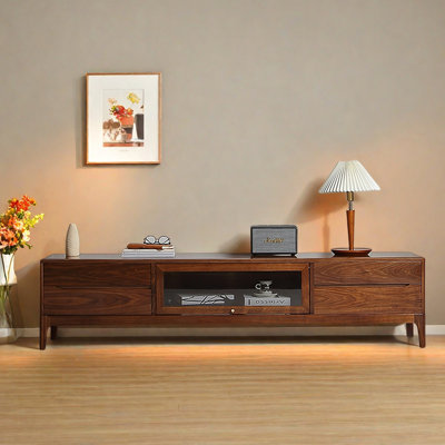 Meuble télé minimaliste en bois massif
