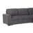 Melody Grey Sectional With Pullout
