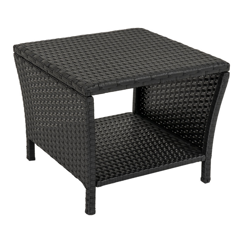 Table de patio en osier