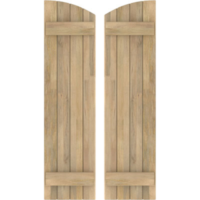 Volets de planche-n-lattes jointes avec plateau elliptique Americraft (2 lattes) (par paire)