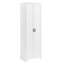 Armoire de rangement polyvalente avec tablettes réglables et deux portes pour la salle de bain ou le bureau.-1057581012
