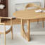 Tables de cuisine ovales en bois 79 po 79 po-957063207